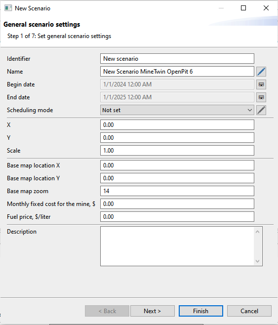 Create a scenario :: MineTwin documentation