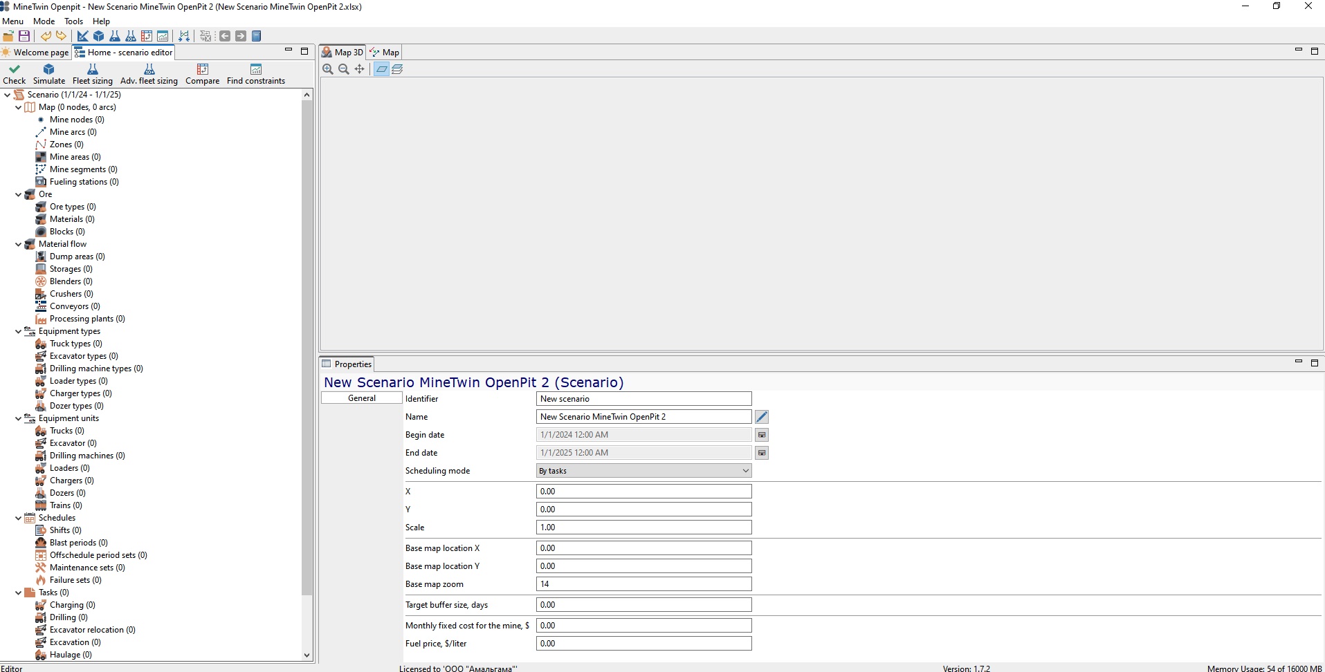 Create a scenario :: MineTwin documentation
