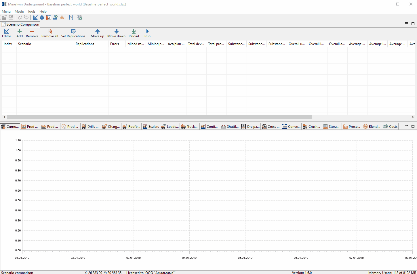 Adding scenarios to comparison