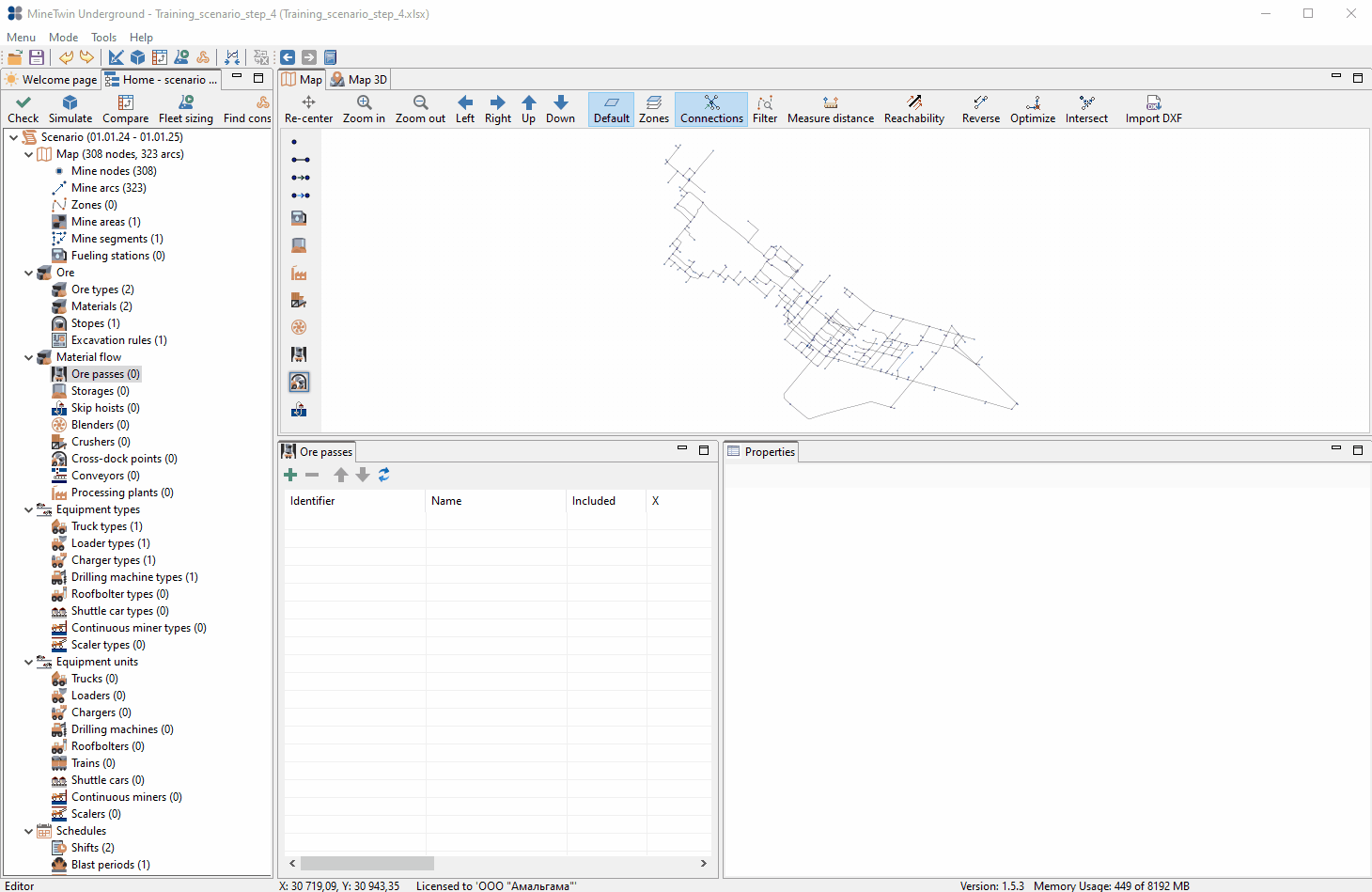 Adding an ore pass