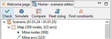 Checking scenario