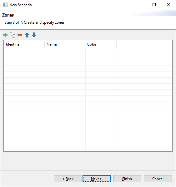 Step 3 of new scenario wizard