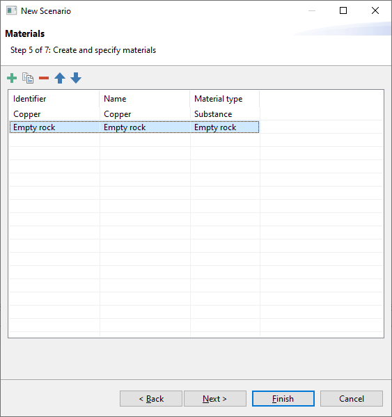 Step 5 of new scenario wizard