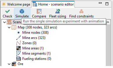 Simulate button